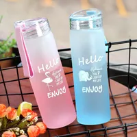 Water Bottles Gradual Change Ground Glass Bottle Thickened Coloured Cup Portable Cute High Temperature Resistance