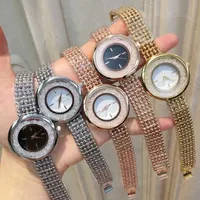 u1_dropshipping мода женщины часы алмазные браслеты цепи кварцевые движения повседневные стальные стиль роскошный платье кварцевые повседневные часы Relojes de marca mujer