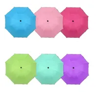 100pcs / lot Anti-UV ombrellone ombrellone Magic Flower Dome Sunscreen Portable Portable Apology a prova di ombrelloni