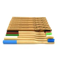 Натуральная бамбуковая зубная щетка древесины мягкие щетинки эко волокна деревянная ручка для взрослых