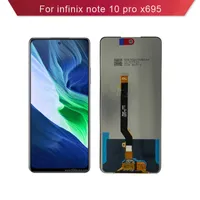 För Infinix Note 10 Pro X695 LCD-skärmdisplay Cell Phone Touch Panels Assembly
