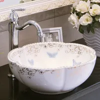 Europe vintage style art lavage bassin céramique comptoir de lavage lavabo lavabo lavabo lavabo de la salle de bain de la salle de bain de la salle de bain