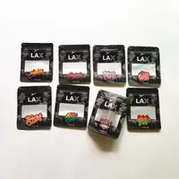 3,5 g LAX Torba Mat Siyah Koruma Buzlu Ayakla Alüminyum Folyo Zip Kilidi Pencere Çiçek Çantaları