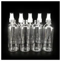 30 50 100ml Refillable Bottles Travel Transparent Plastic Perfume Atomizer Empty Small Spray Bottle Toxic Free and Safe Whole319J