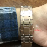SICHU1- U1 사파이어 남성용 석영 시계 41mm 스테인레스 스틸 절묘한 패션 럭셔리 디자이너 방수 슈퍼 빛나는 기능