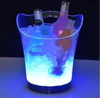 Bucket de glace rechargeable à LED étanche 5.5L Whisky Whisky Couleur Couleur Changement de bouquet de vin de champagne pour la fête à la maison Bar Nightclub