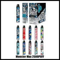 100% Original Monster MAX Monouso E Sigarette E Sigarette Kit dispositivo 2500 Sfuppi Pod Pod Pod Pod Authentic VS Bar Plus Dual With Fashion Design e Big Capacità Pod Kit