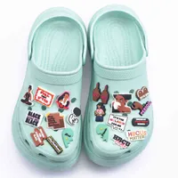 Shoes Accessories New Arrival Croc Charms Period Best Friends Shoe Decoration Social Worker Airplane Hope World Birthday Gift 220121