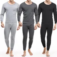Chenilles pour hommes hommes épais usure intérieure thermique longue johns pyjama ensemble hiver Sous-vêtements chauds pantalons rondes