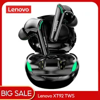 Lenovo XT92 TWS Kulaklık Kablosuz Bluetooth Kulaklık AI Kontrol Gaming Kulaklık Stereo Bas ile Mic Gürültü Azaltma VS XT90