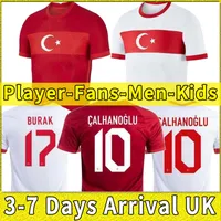 Thailand 2021 2022 Turkije voetbaltrui Arda Inan Tosun Tufan Erkin Malli Topa Calhanoglu Oztekin Custom Home Red voetbalhirt Uniform 21 22