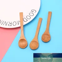 DIY Drewniane Okrągłe Bambusowe Spoon Zupa Herbata Kawa Sól Spoon Jam Scoop Kitchen Tools
