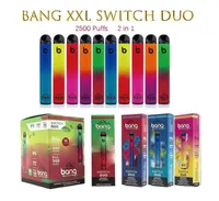 Bang XXL Switch Duo Cigarrillos desechables 2IN1 2500 Puffs 7ml 1100mAh 6% Vainas de aceite 8 colores VS RANDM Pro Dazzle Barra de aire Max Puff Plus Flow Flum Float