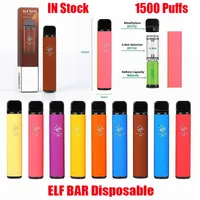 ELF-Bar-Einweg-Pod-Gerät-Kit E-Zigaretten 1500 Puffs 850mAh-Batterie 4.8ml Vorgefüllte Kartusche Vape Stick Pen vs Puff Plus Bang XXL Air Max Lux