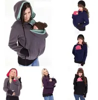 Marka Yeni Kış Annelik Hoodie Emzirme Giysileri 3 1 Babywearing Mont Annelik Gebelik Çok Fonksiyonlu Kanguru Giyim