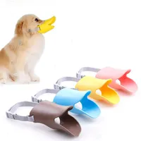 Vêtements de chien Anti-morsure Forme de la bouche de canard pour animaux de compagnie de canard drôles de masques de silicone anti-morsures Couvre