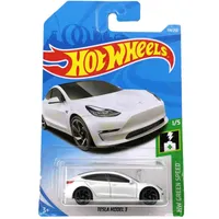 Горячее колесо - Tesla Car Model 3 S X коллекции, масштаб 1:64, версия коллекции, литой металл, детские подарки