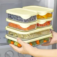 Storage Bottles Jars 유리 식품 용기 실리콘 뚜껑 상자 점심 벤토 오렌지 화이게 주방 액세서리 식기류 전자 레인지