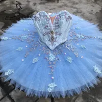 Nya ankomstflickor Bluebird Flower Fairy Doll Tävling Tutu Kvinnor Klassisk scen Kostym Tutu Kvinnor BT4002