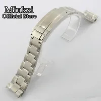 21mm massief roestvrijstalen horlogeband vouwbare gesp pasvorm 43mm horlogekast Mens riem