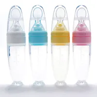 Silicone Baby&#039;s Feeding Spoon Silicone Food Supplement Children&#039;s Rice Paste Bottle 944 X2