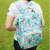 Llama Backpack Wholesale Blanks Large Capacity Diaper Freshness Alpaca Mummy Baby Care Nappy Bag DOM1061276 School Bags