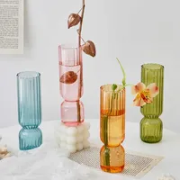INS Creativo vaso di vetro vaso nordico casa decorativa disposizione idroponica disposizione terrestre tavola portacontainer mini fiore s regali