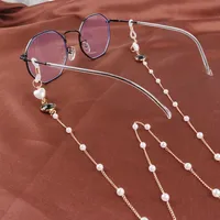 Cadena de gafas de cristal colorido con gafas de moda Cadena para las mujeres Accesorios de ojos correas correas cordones de sol gafas de sol regalo de cadena