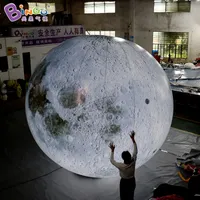 パーティーイベントの装飾のためのカスタマイズされた人気の広告の膨脹可能な照明月のボールのおもちゃスポーツのインフレ惑星モデル