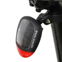 Bike Lights Solar Powered LED Rear Flashing Tail Light For Bicycle Cycling Lamp Safety 2LED Riding Warning
