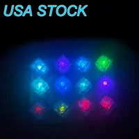 LED-Light Ice Cubes Leuchtende Nachtlampe Party Hochzeit Tasse Dekoration Bar USA Lagerbestand