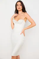 Casual Sukienki 2021 Dobra Jakość Lato Kobiety White Brown Olive Green Bone Straps Dress Party Eveing ​​Hurt