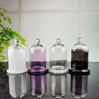 1ピースの空のガラスの蝋燭の瓶ガラスドームのクローシュベルジャー香りのキャンドル作りキットの贅沢な容器190ml / 220ml H0910