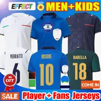 2020 2021 Italie BARELLA SENSI INSIGNE maillot de foot Italy Jerseys 20 21 CHIELLINI BELOTTI Italia Maglie da calcio BERNARDESCHI FOOTBALL SHIRTS hommes enfants
