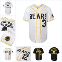Bad News Bears Movie Baseball Jersey 12 Tanner Boyle 3 Kelly Leak Chico&#039;s Bail Bonds Jerseys All Embroidery Custom Any Name Any Number