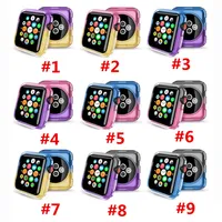Moda TPU Gradient Colorfu Case for Apple Watch Iwatch 38 / 40mm 42 / 44/45mm Pokrywa ochronna