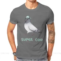 T-shirt da uomo Super Coo o collo tshirt animale carino kawaii cartone animato puro cotone puro t shirt uomo originale top uomo individualità lanuginoso