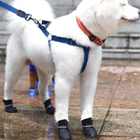 Vêtements pour chiens imperméables en silicone bottes de pluie chaussures de compagnie coloré en plein air