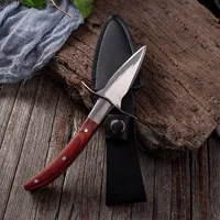 OYSTER Bıçak Ahşap Saplı Deniz Ürünleri Bıçak Guard Tarak Açıcı Kabuk Açılış Çok Kullanımlı Çelik PRY Bıçaklar Kesici