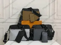 Trio Messenger Bag 3Sets Handtasche Designer Mens Luxurys Umhängetaschen 3 stücke Crossbody Kleine Münzbörse Abnehmbare Vordere Reißverschluss Tasche M69443