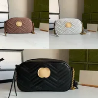 Top quality Genuine leather Marmont Women&#039;s men tote crossbody Bags Luxury Designer woman fashion handbags Evening Camera Cases cards pockets handbag Shoulder Bag