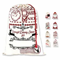 Dhl عيد الميلاد سانتا أكياس قماش أكياس القطن كبير العضوية الثقيلة الرباط هدية شخصية مهرجان حزب الديكور CN08