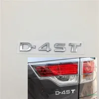 For Toyota Highlander D-4ST D4ST Car Emblem Rear Trunk Tailgate Logo Decal Badge Nameplate