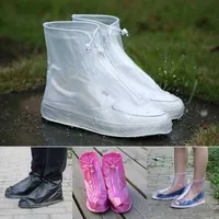 Couvoirs de chaussures ￩tanches r￩utilisables pour moto ￠ v￩lo de v￩lo de v￩los de pluie de pluie de chaussures de chaussures antid￩rapantes pour la marche ext￩rieure ￠ Creek Rainy