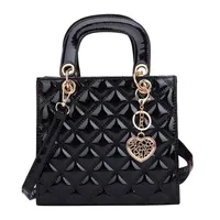 Diamond Stripe Women Handbag Female Luxury Designer Crossbody Bag High Quality Leather Shoulder Messenger Bags Tote Clutch Purse 210421