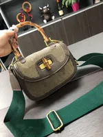 bambu omuz çantaları ile küçük üst kol çantası tasarımcı crossbody çift g çapraz gövde el çanta messenger