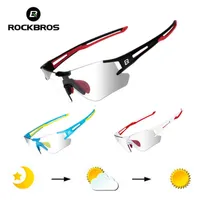 ROCKBROS Cycling Pochromic Glasses UV400 Outdoors Sports Sunglasses Bicycle Mens Frameless Glasses Goggles Technical Eyewear 220120