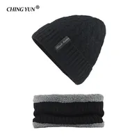 Czapki Ching Yun Winter Men kapelusze szalik dzianiny czapki maski ciepły worek dla kobiet wełniany chłopiec czapka
