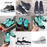 11 11S Basketball Chaussures Mens Femme Baskets Baskets à basse-forts Baskets Stock Tableaux Taille 36-47 34