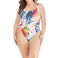 Women's Swimwear KLV 2021 LY Frauen Hohe Taille Multicolor Print Badeanzug Push Up Gepolsterte Bikini 1.17
